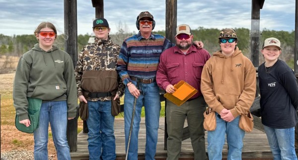 Archery Team Posing at fundraising match